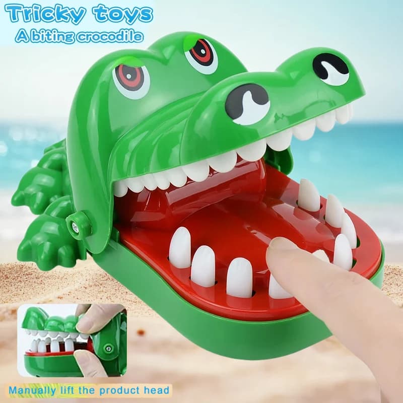 Crocodile Teeth Toys Alligator Biting Finger Dentist Classic Family Games Party Pranks Children's Lucky Game Decompression Toy