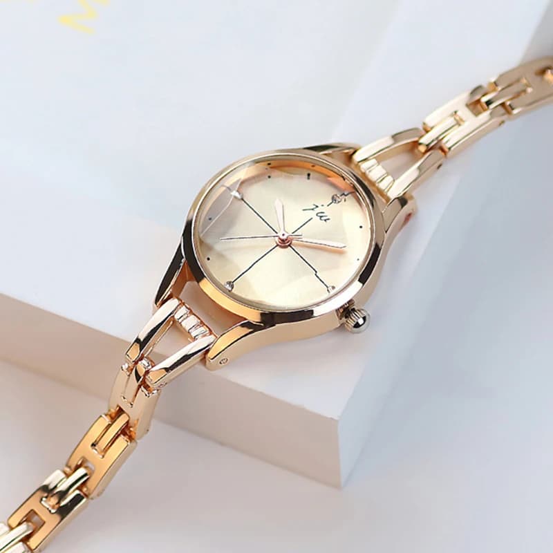 Bracelet Watch For Women Elegant Rose Gold Ladies Luxury Wristwatches Rhinestone Simple Fashion Female Quartz relogio feminino