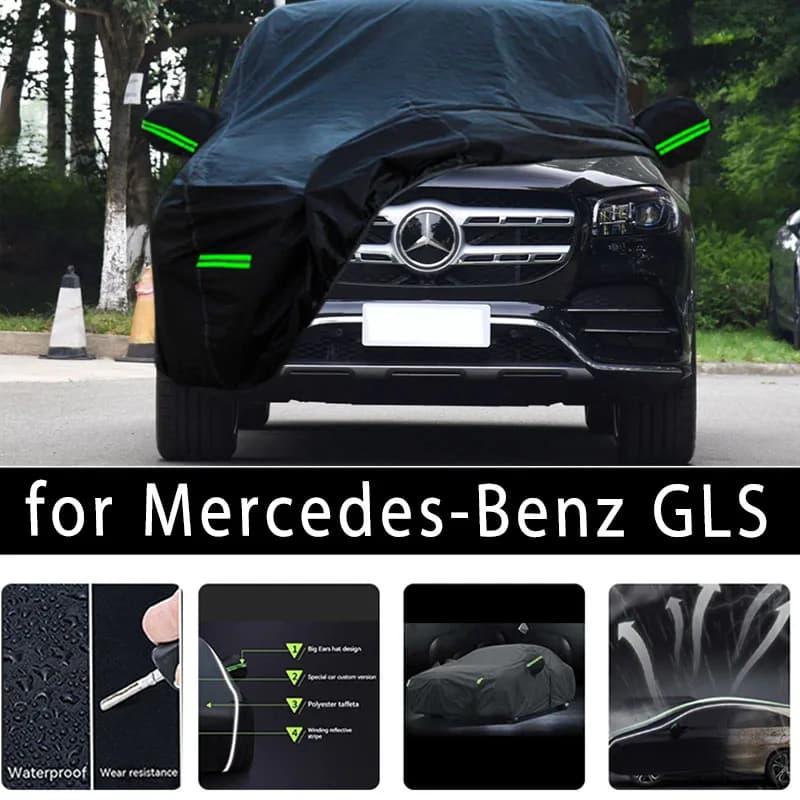For Mercedes-Benz GLS Outdoor Protection Full Car Covers Snow Cover Sunshade Waterproof Dustproof Exterior Car accessories