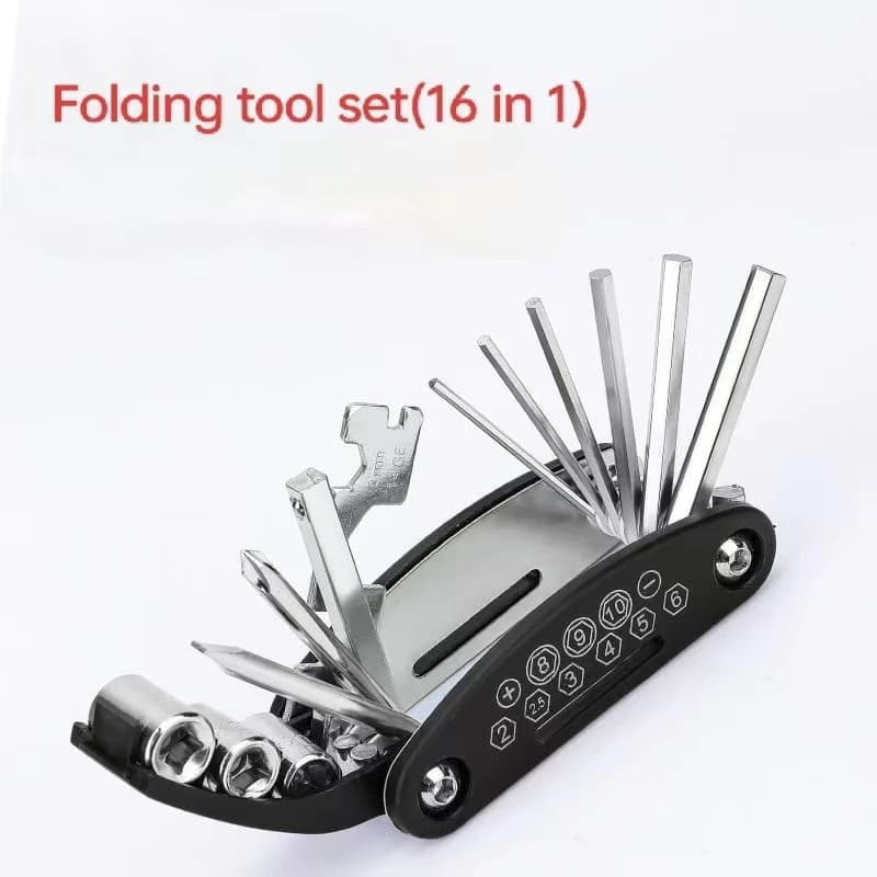 16 in 1 Multi Functional Portable Screw Tool Set for Motorcycle accessories Bike Furniture Maintenance Tools Hexagon Wrench Set