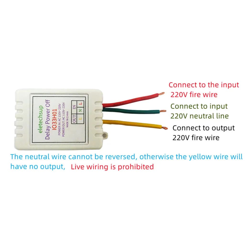 AC 110V 220V Simple Time Delay Relay Timer Relay Switch 1-480Min Adjustable Controller