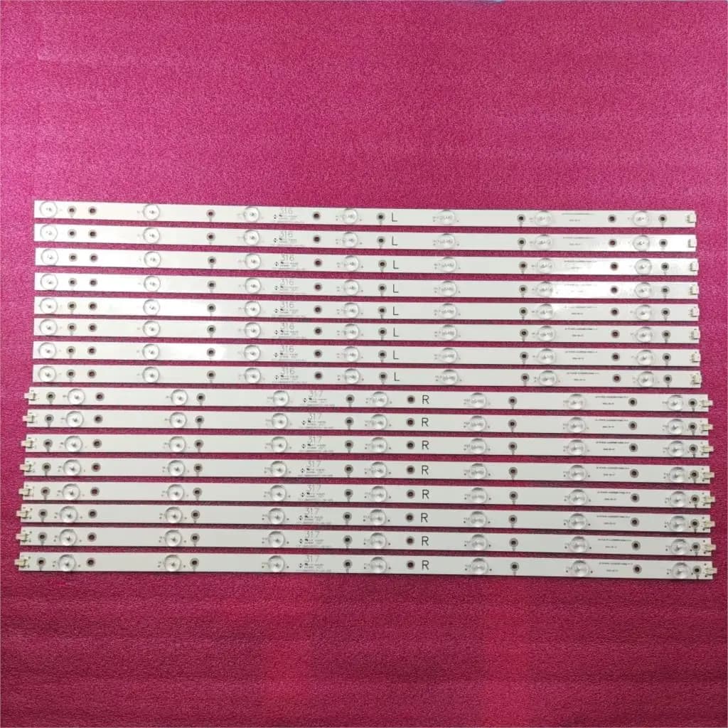 16pcs LED strip LB-PC3030-GJD2P5658X14UHD-L-H/LB-PC3030-GJD2P5658X14UHD-R-H 65ADM2-L 65ADM2-R 65PUS6121 65PUF6656 TPT650UA