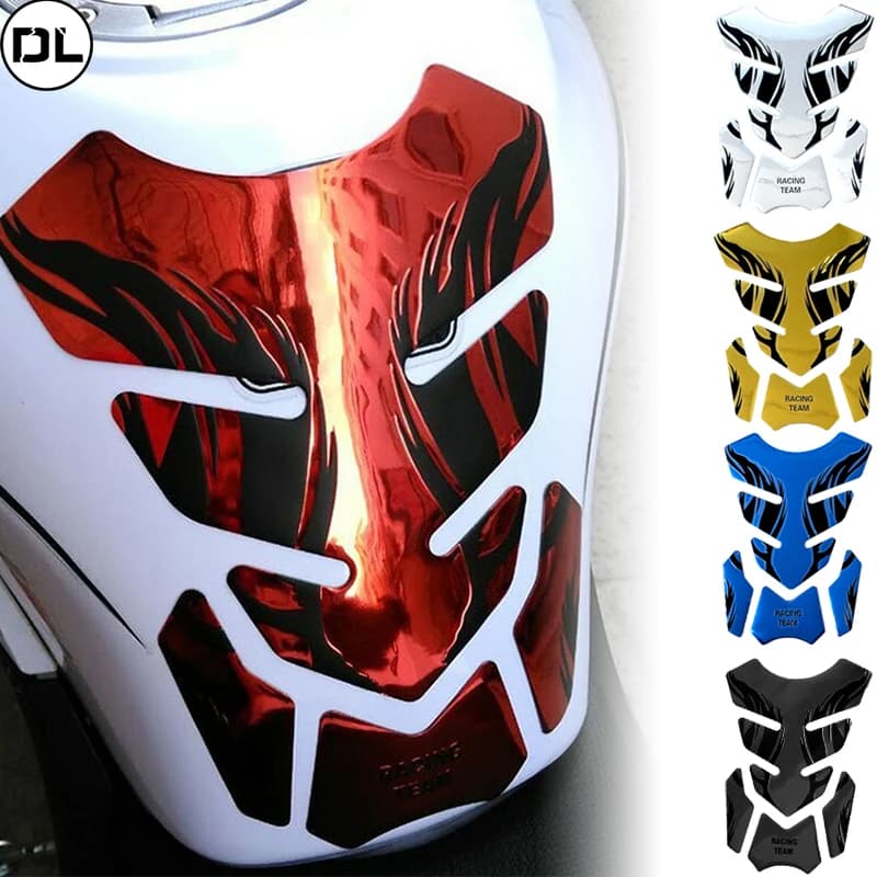 Fiber Fishbone Stickers Car Motorcycle Tank Pad Tankpad Protector for Motorcycle Universal Fishbone Protector Cover Accessories