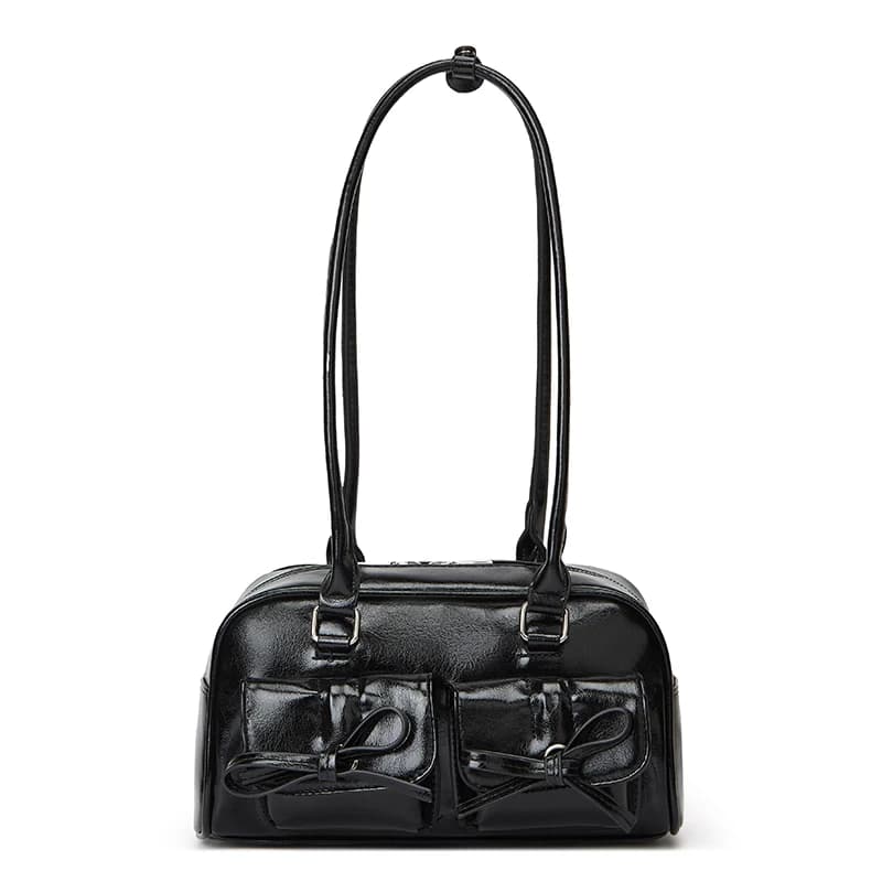 New Ballet-style Shoulder Bag Spring Bow Underarm Bag Women's Bowling Simple Tote Bag for Women