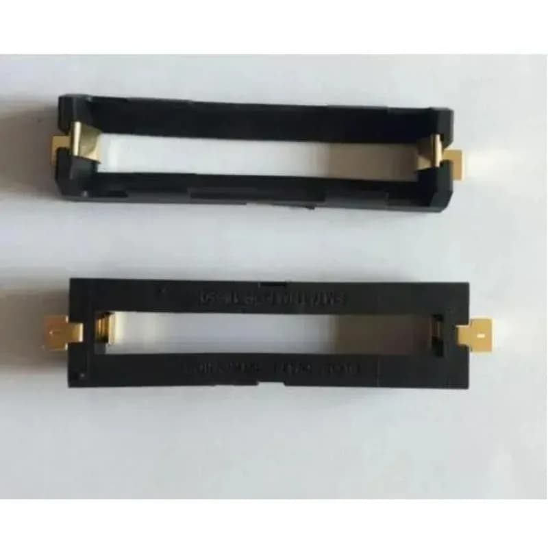 10Pcs/lot High Quality 1x 18650 Battery Holder SMD With Bronze Pins 18650 Battery Storage Box TBH-18650-2C-SMT