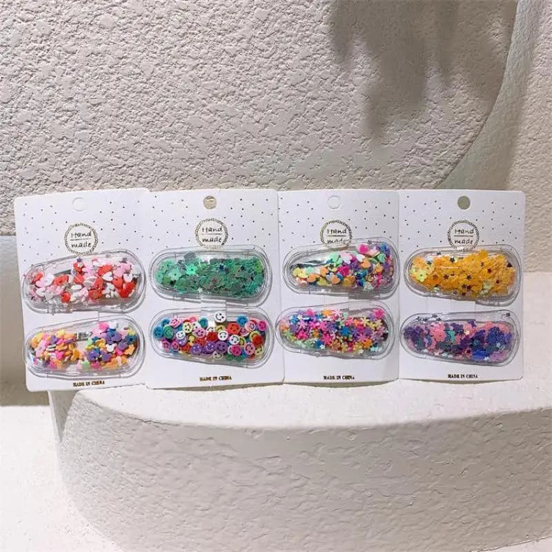 2 Piece/set Hair Clips For Girls Hair Accessories Children Hair Grips Barrettes Kids Colorful Hair Pins Baby Hair Accessori