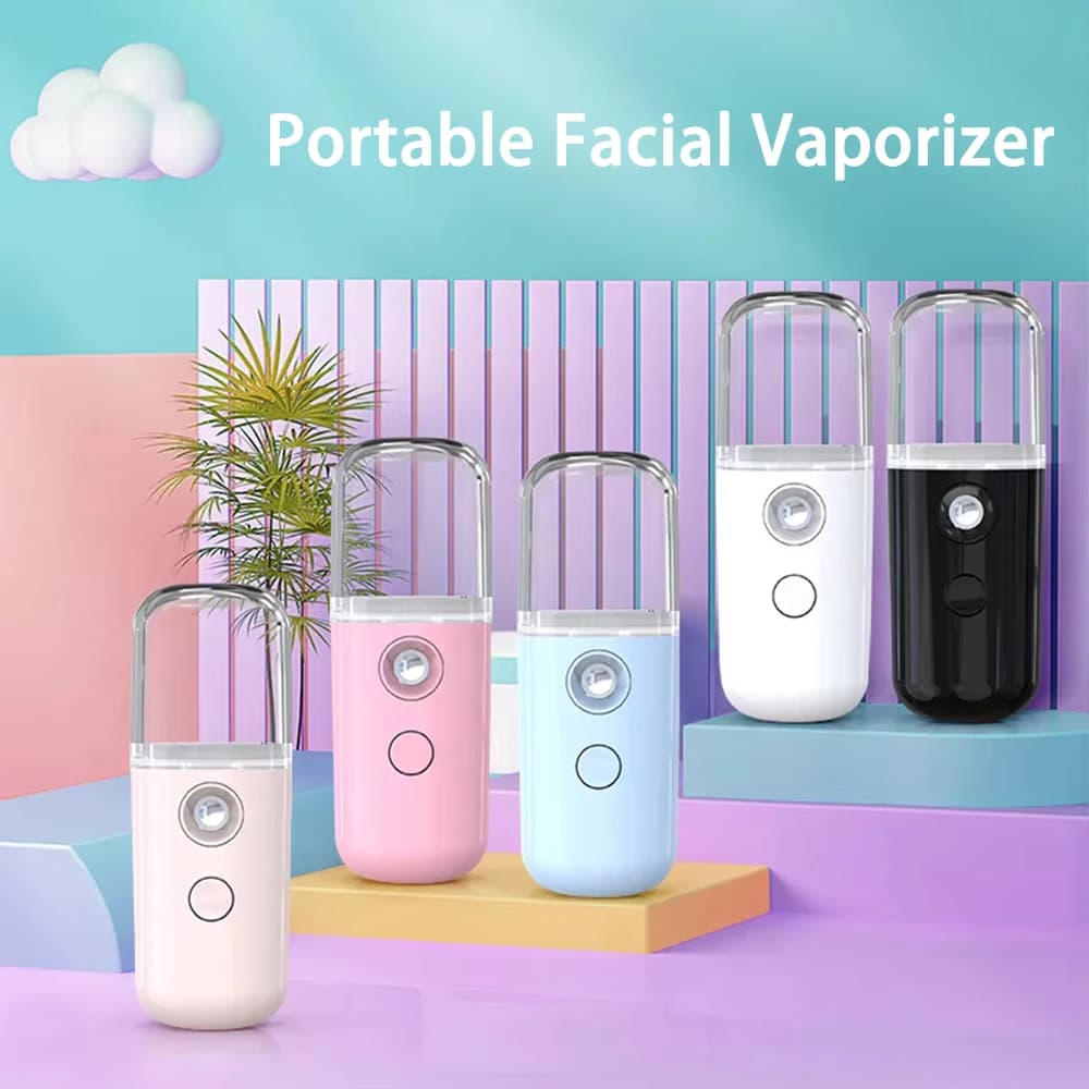 Face Hydrat Sprayer Mini Nano Facial Sprayer Portable Rechargeable Small Steamer Wireless Nano Personal Face Hydrat Sprayer