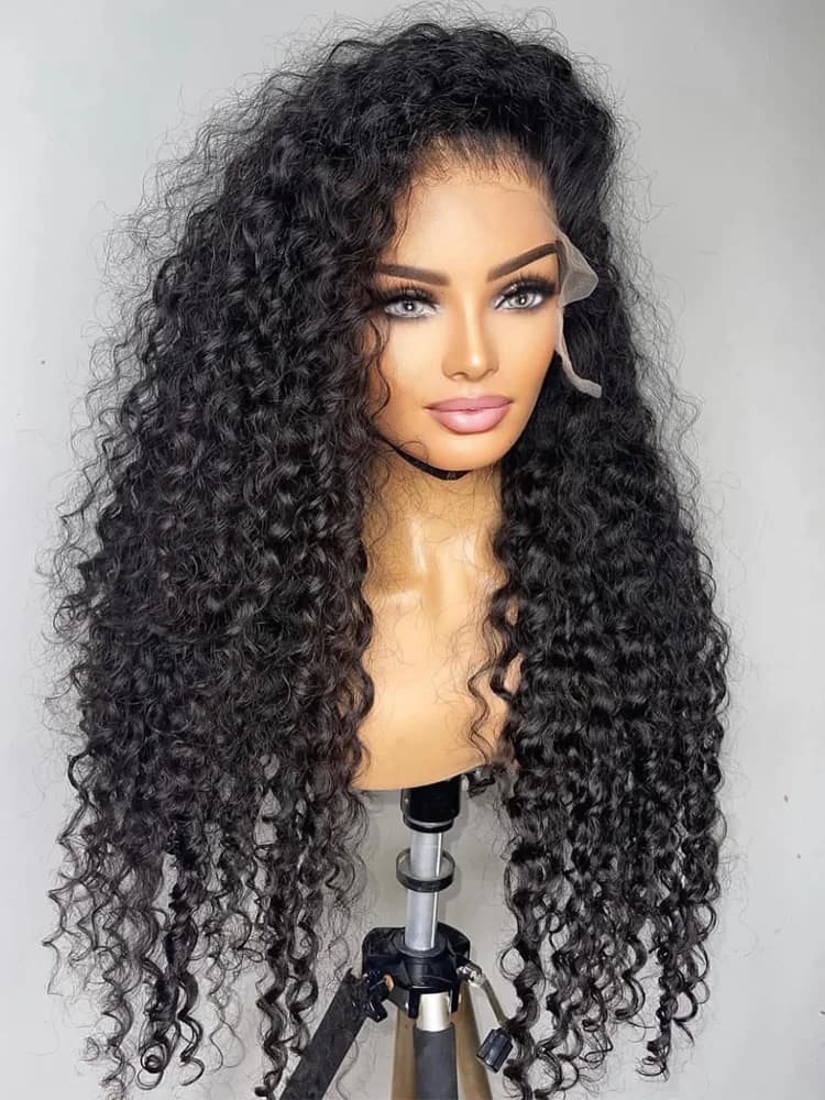 Deep Wave Frontal Wig Human Hair 13x4 Curly Human Hair Wig Transparent Lace Wig 13x6 Water Wave Wigs 180 Density