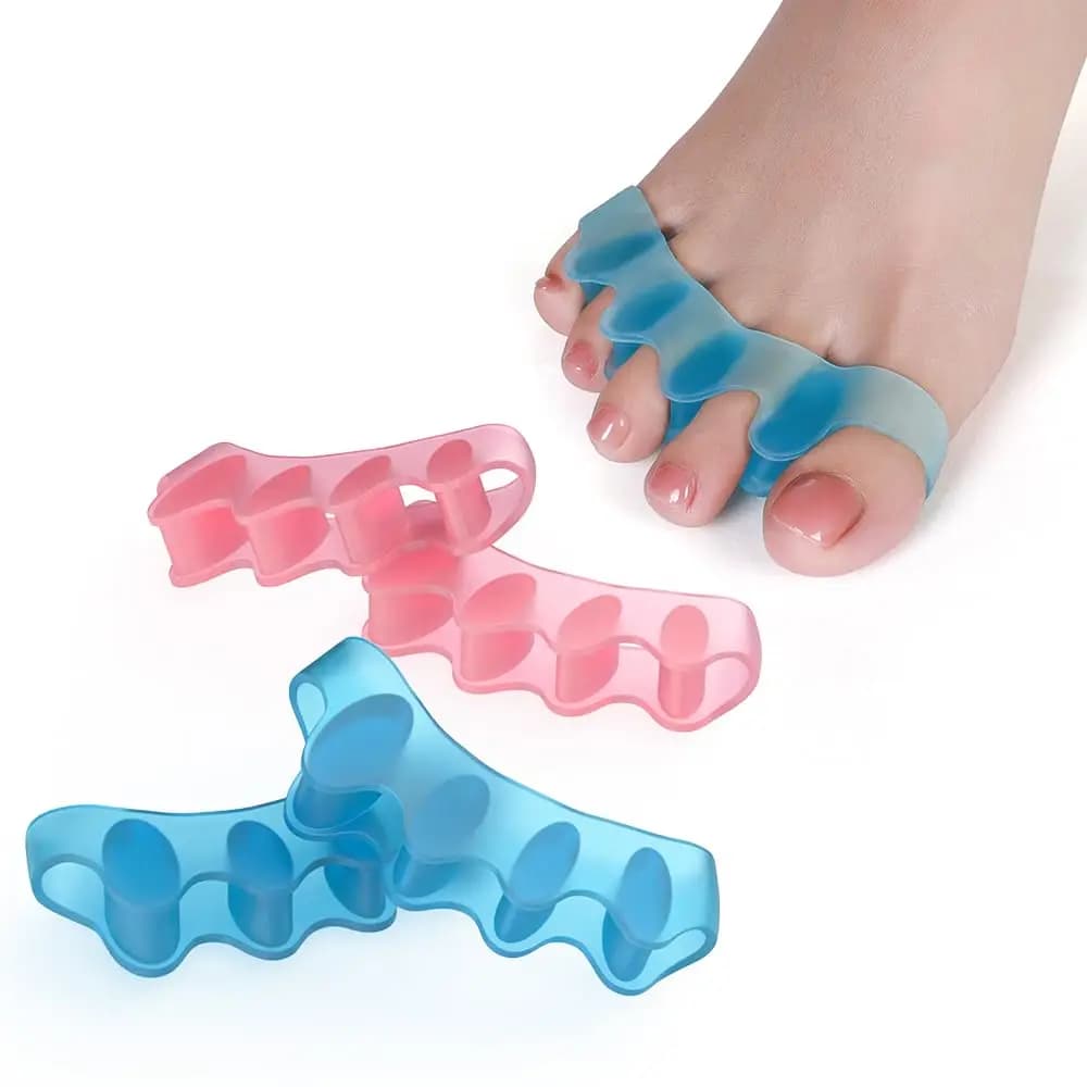 Silicone Toe Separator,Bunion Corrector Toe Spacers to Correct Bunions Toe Straightener Toe Stretcher Gel Toe Separators