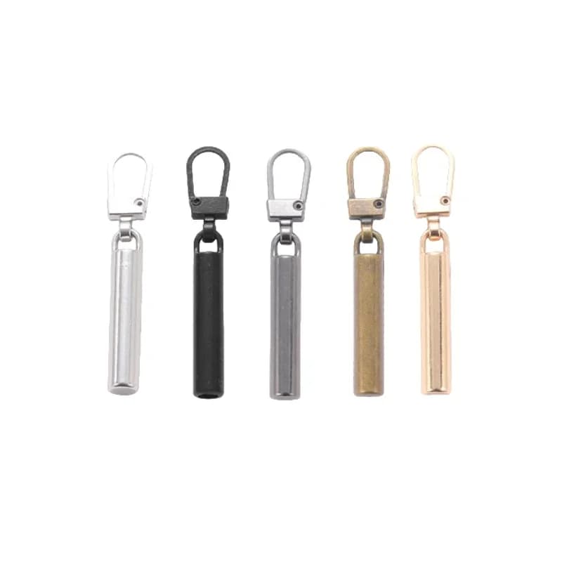 5pcs Detachable Metal Zipper Pullers for Zipper Sliders Head Zipper Pull Tab DIY Sewing Bags Down Jacket Zippers Repair Kits