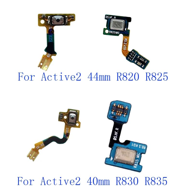 1Pcs For Samsung Galaxy Watch Active 2 R820 R825 R830 R835 40 44 mm Power On Off Key Return Microphone Home Button Switch Flex