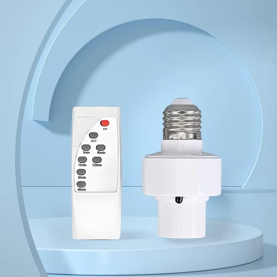 2025 Hot Infrared Remote Control Smart LED Lampholder E27 AC85-265V Universal Socket Timer Color Changing Easy Install for Home
