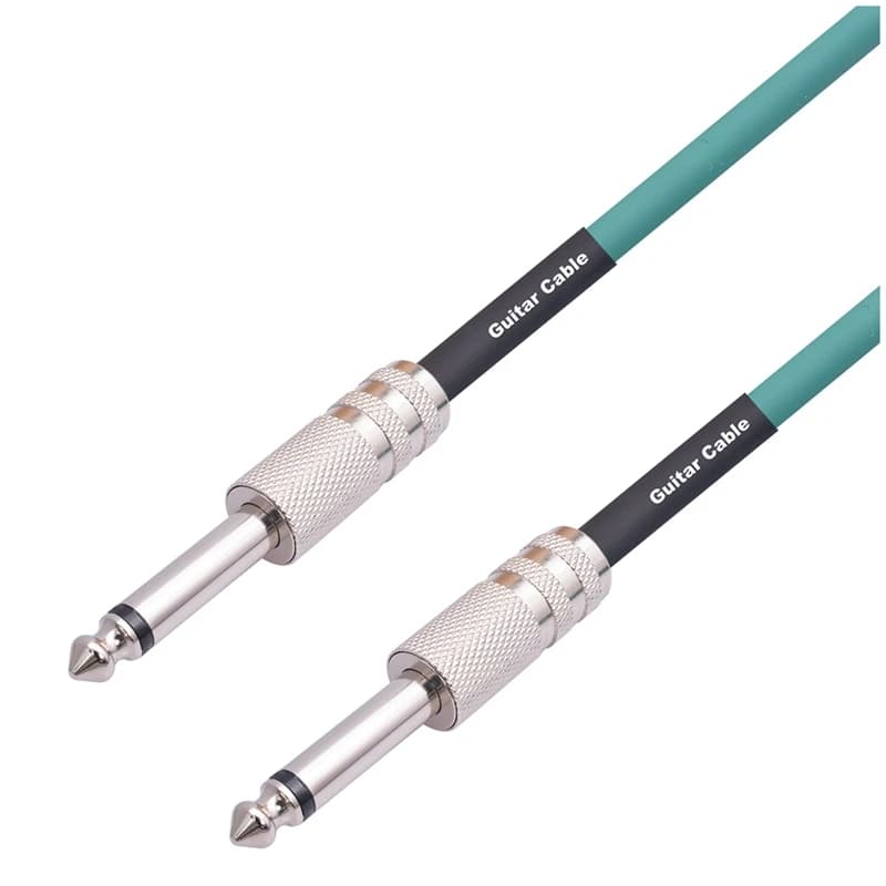 Guitar Instrument Cable Electric Guitar Cord 6.35Mm Mono Plug Connect Cable For Guitar Bass Drum Audio Device, 5 Meter