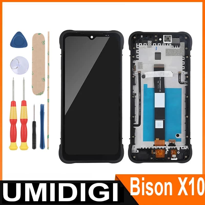 For UMIDIGI Bison X10 X10 Pro/ 6.53" FHD+ LCD Display + Touch Screen+With Frame