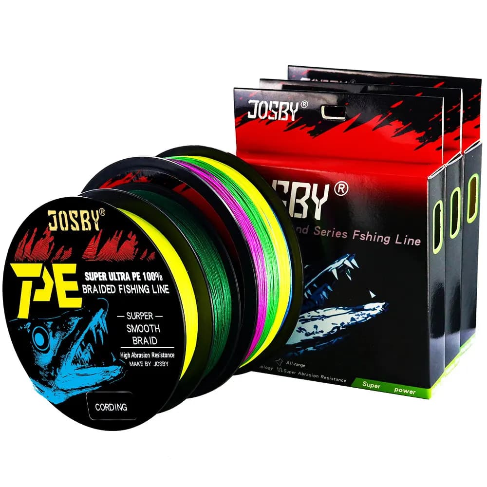 JOSBY Japan 4X 4 Strands Braided Fishing Line 150M Multifilament PE Wire Fly Sea Saltwater Weave Extreme Accessories Pesca