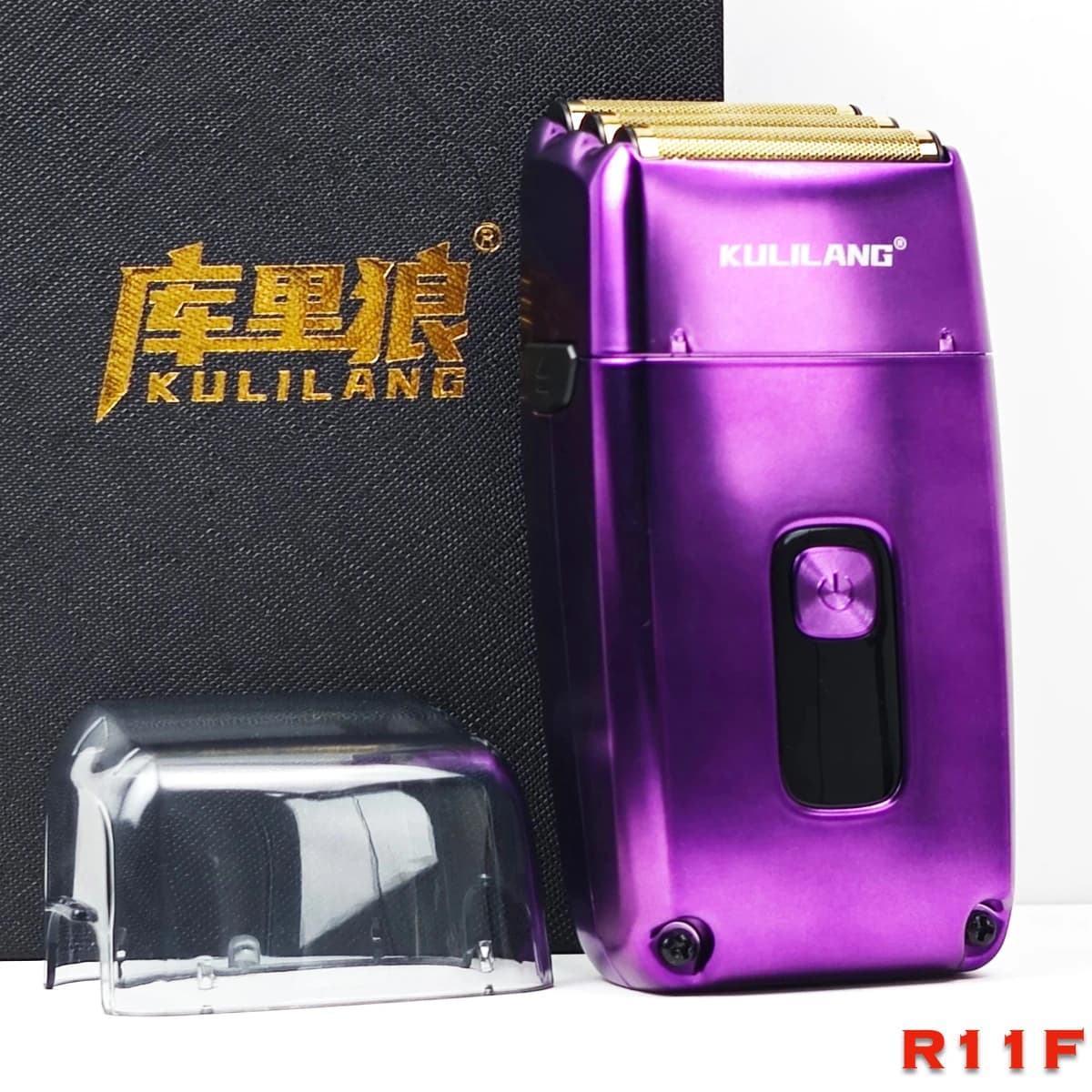 KULILANG Professional Oil Head Gradient Electric Hair Shaver Titanium Plated knife net Hair Salon Trimmer R11F Purple