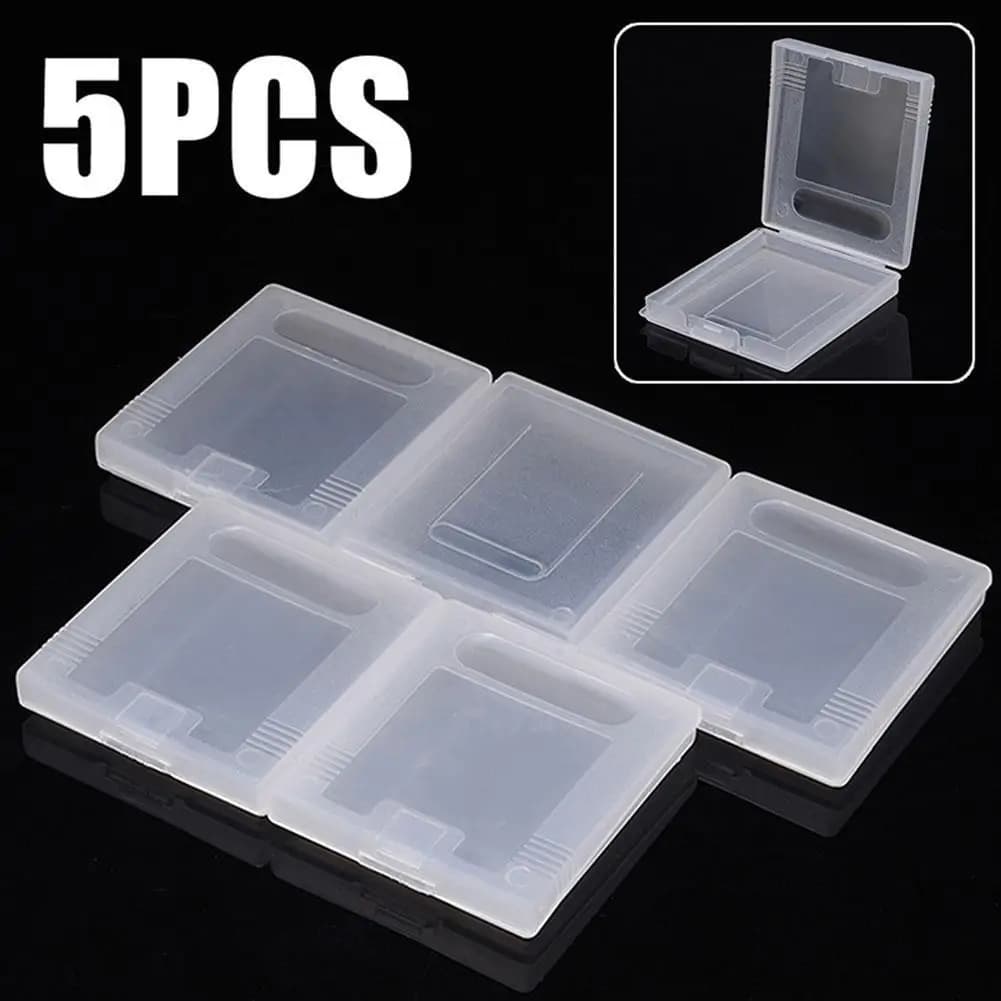 5Pcs Plastic Game Card Cartridge Cases Protective Game Cartridge Case Box Game Card Case for Nintendo Game Boy Color GBC