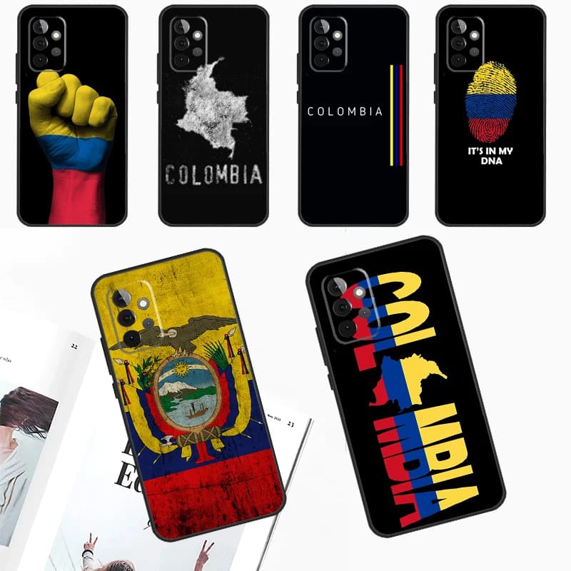 Colombia Flag Cover For Samsung Galaxy A15 A25 A35 A55 A53 A33 A13 A52 A32 A12 A51 A71 A14 A34 A54 Case