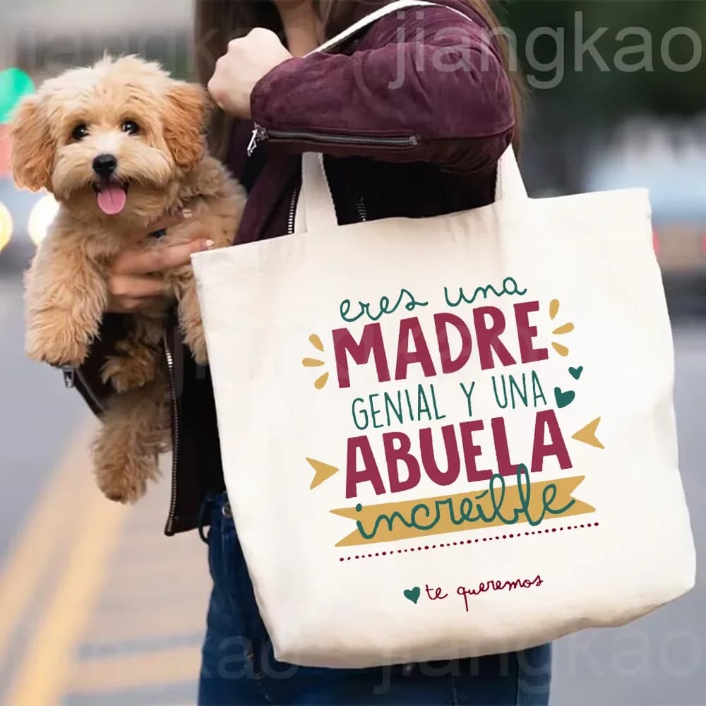 You Are A Great Mother and An Incredible Grandmother We Love You Printed Tote Bag Women Handbag Female Shoulder Bag Abuela Gift
