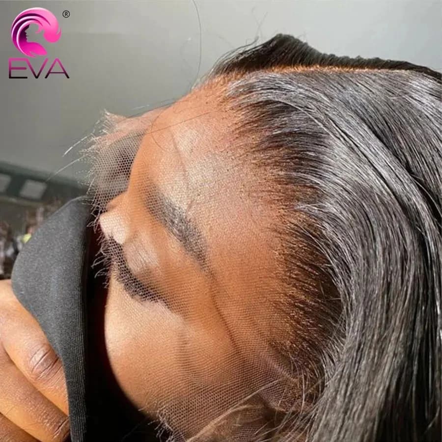 Eva Hair 13x6 HD lace Frontal Only Invisible HD Lace Melt All Skins Straight 13x4 HD Lace Frontal 5x5 6x6 7x7 Human Hair Closure
