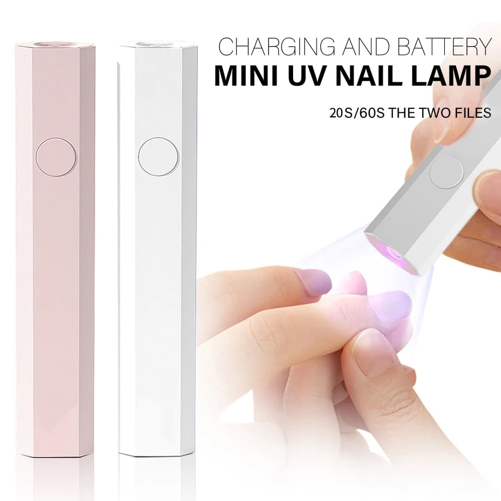 YIKOOLIN Mini 3W UV/LED Light for Nails With LED Display Small Portable Mini UV Light for Gel Nail 2 Timer Setting Home Use