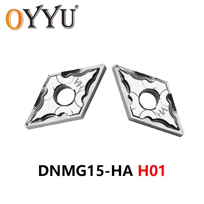 OYYU Aluminum Inserts Tools DNMG150404-HA DNMG150408-HA DNMG150604-HA DNMG150608-HA H01 CNC Lathe Cutter DNMG150404 DNMG150608
