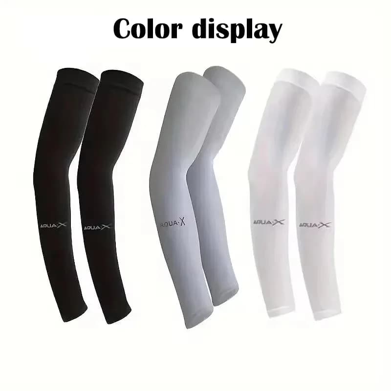3 Pairs Unisex Sun Protection Arm Sleeves Breathable Cooling Arm Covers For Outdoor Activities Cycling Running Mountaineering