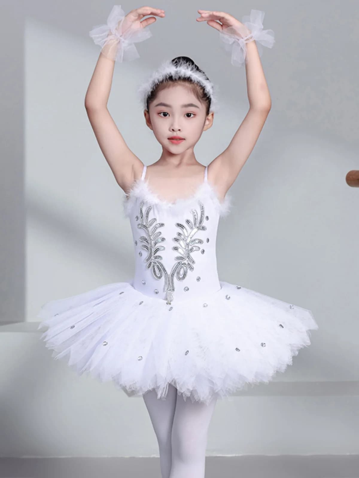 Ballet Skirts White Professional Ballet Tutu Pancake Tutu Girls Children Swan Dance Costume Ballerina Party Dress Adult Women