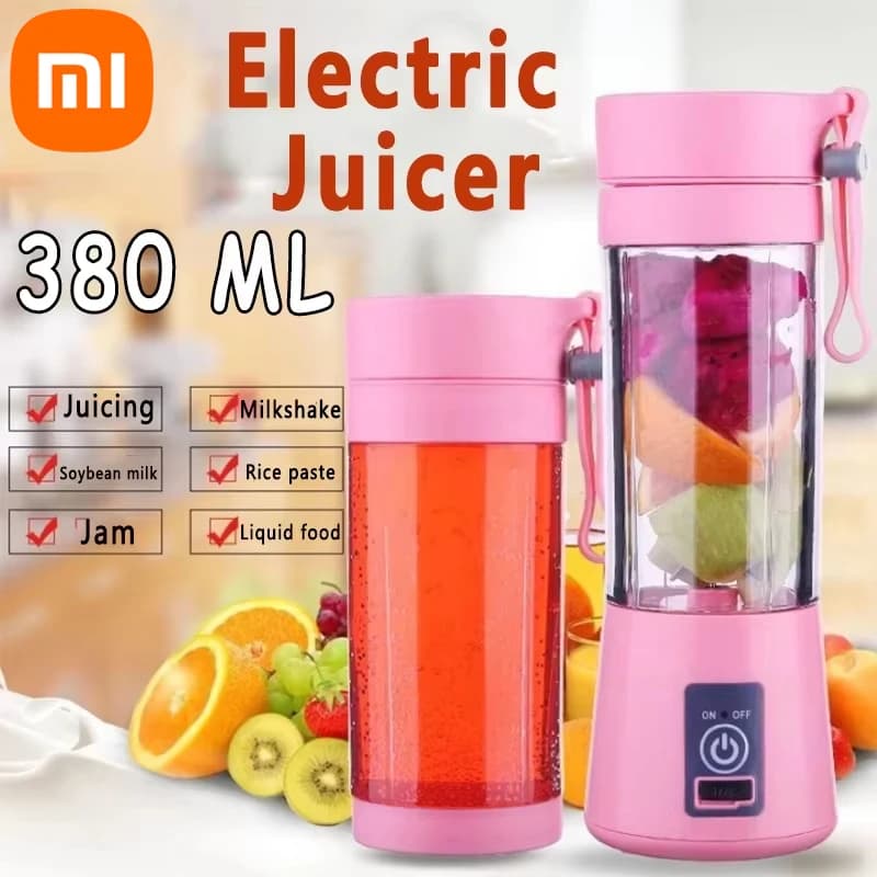 Xiaomi Electric Fruit Juicer Portable Handheld Usb Charging Personal Fresh Milk Smoothie Maker Mixer Cup For Home Picnic Office