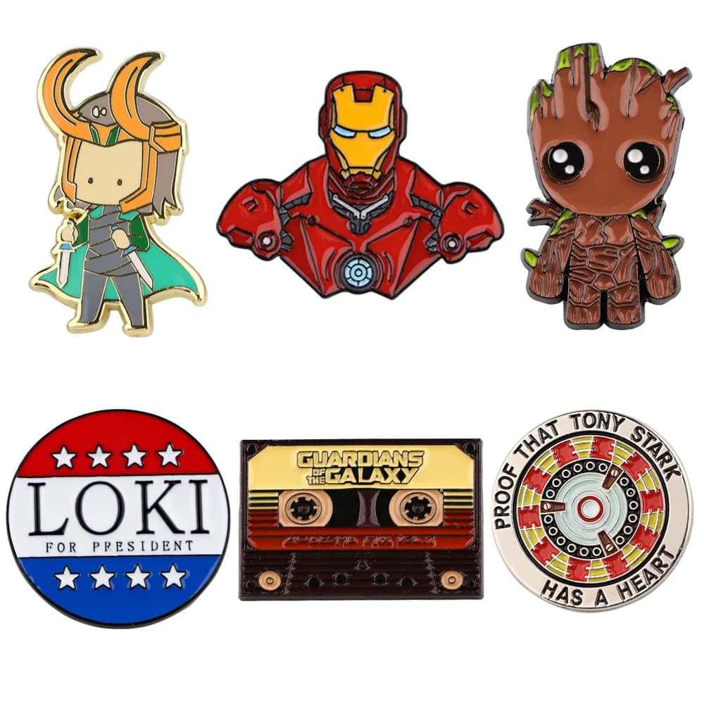 LOKI Enamel Pins Cartoon Creative Jewelry Movie Cool Brooches For Women Metal Lapel Badges for Backpack Clothes Accessories