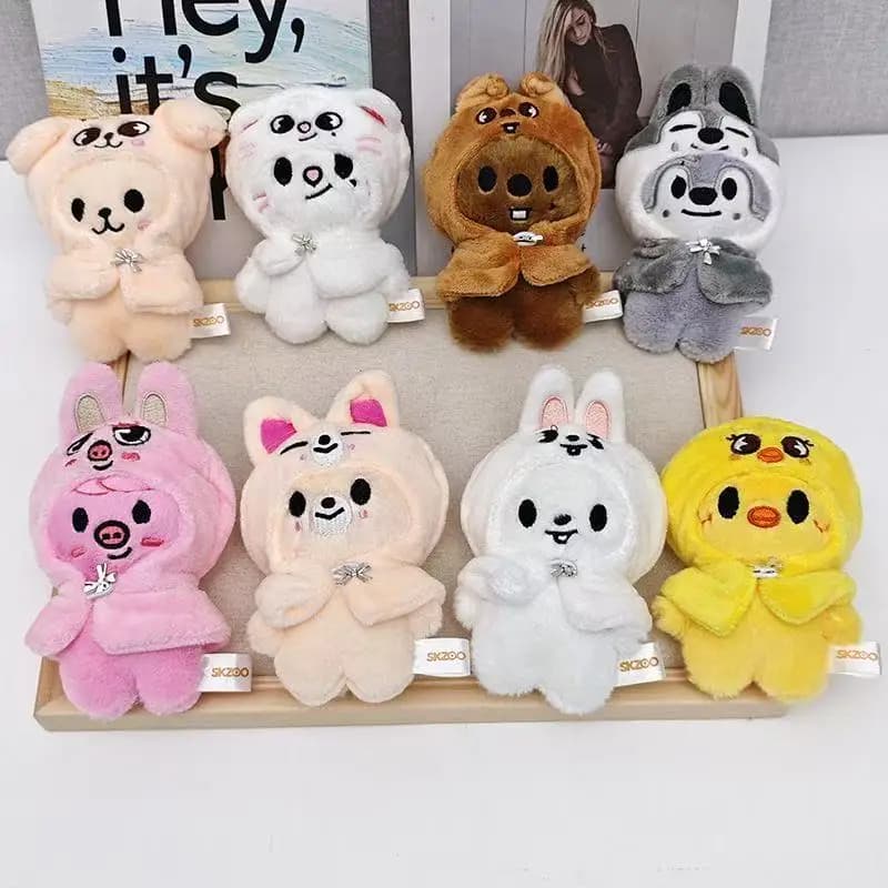 Stray Kids Plush Toy Doll Seoul FM Session Same Style Cloak SKZOO Doll Dress Up Fang Can Small Doll Children's Plush Toy