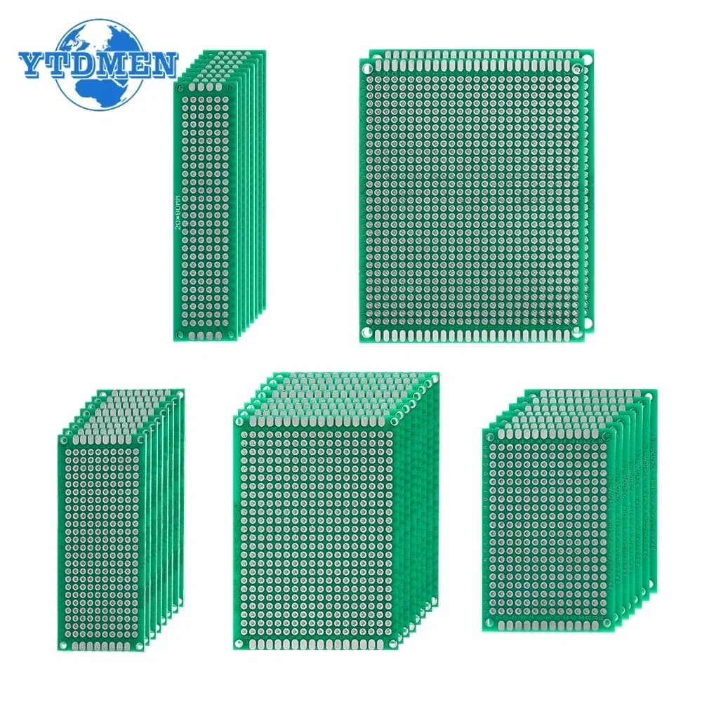 4PCS-40PCS Universal PCB Prototype Board Green Double Sided 2x8 3x7 4x6 5x7 7x9CM Protoboard Breadboard DIY Electronic Kit