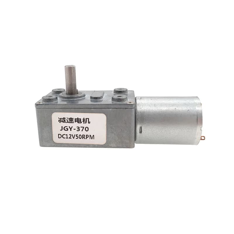 ZGY370 Worm Gear Motor JGY370 4632 DC 6V 12V 24V High Torque Worm Reversible Turbo Metal Geared Gear-box Reducer