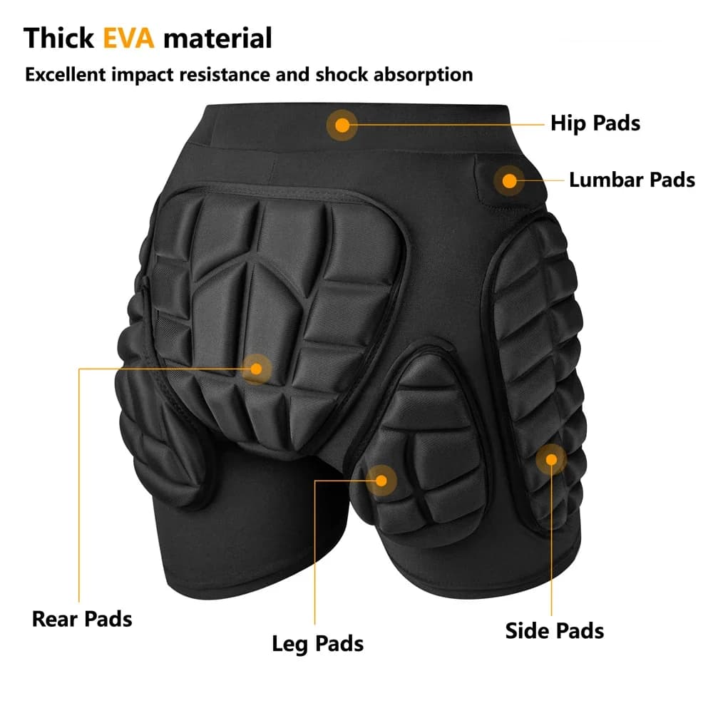 New Ski Shorts Skating Hip Protector Skiing Snowboard Shorts Protective Gear Sport MTB Cycling Motocross Hip Knee Elbow Paddeds