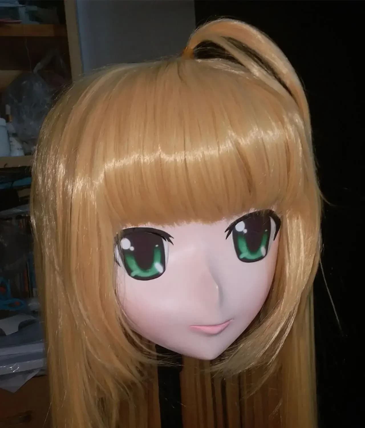 (NEW-07) Handmade Female Full Head Silicone Mask Kigurumi Cosplay Masks Crossdresser BJD Doll KIG Cosplay Anime