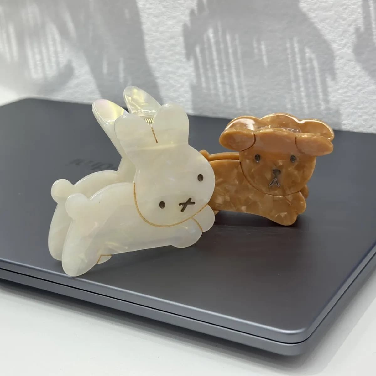 Refreshing World Rabbit Hair Claw Cute Bunny Dog Ins Style Acetate Strong Hair Claw Clips Hair Accessories for Women Girls