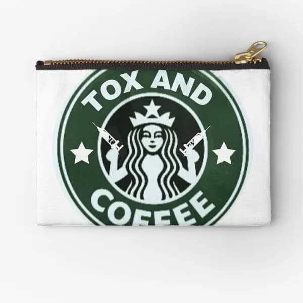 Tox And Coffee Zipper Pouches Small Pure Women Wallet Men Bag Pocket Coin Underwear Money Packaging Socks Panties Cosmetic Key
