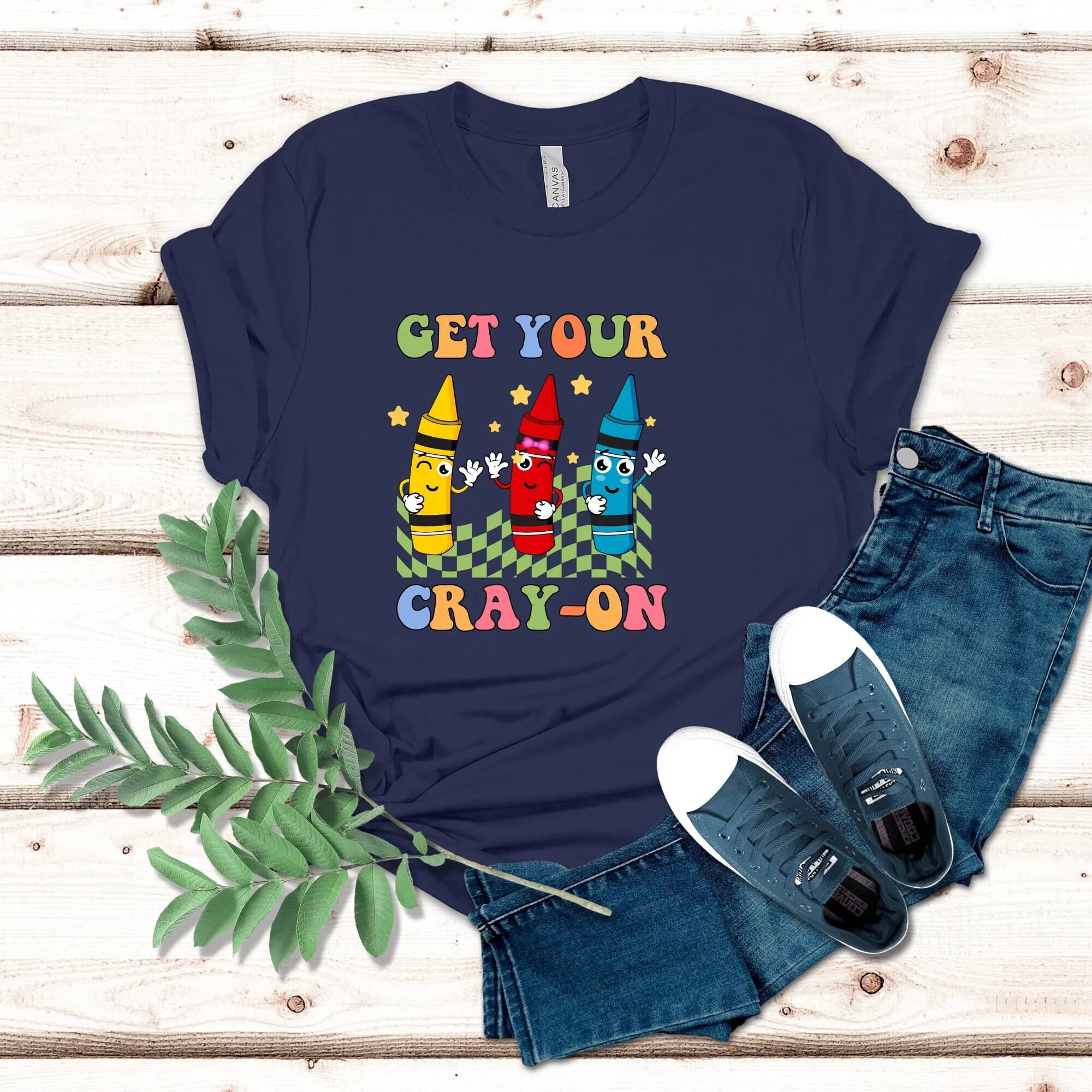 Get Your Cray on T Shirt Teacher Appreciation Groovy Back To School Kindergarten Elementary