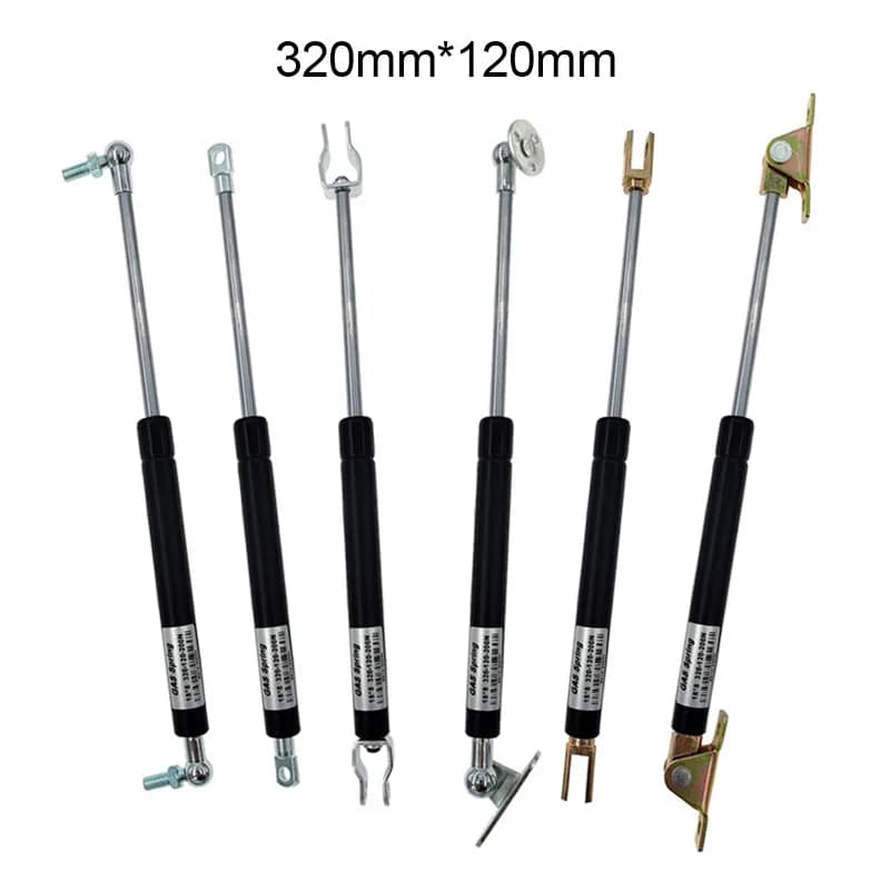 18*8 Rod Gas spring folding hinge 50N-500N/5kg-50kg Force lift support Hole Center Distance 320mm stroke distance 120mm