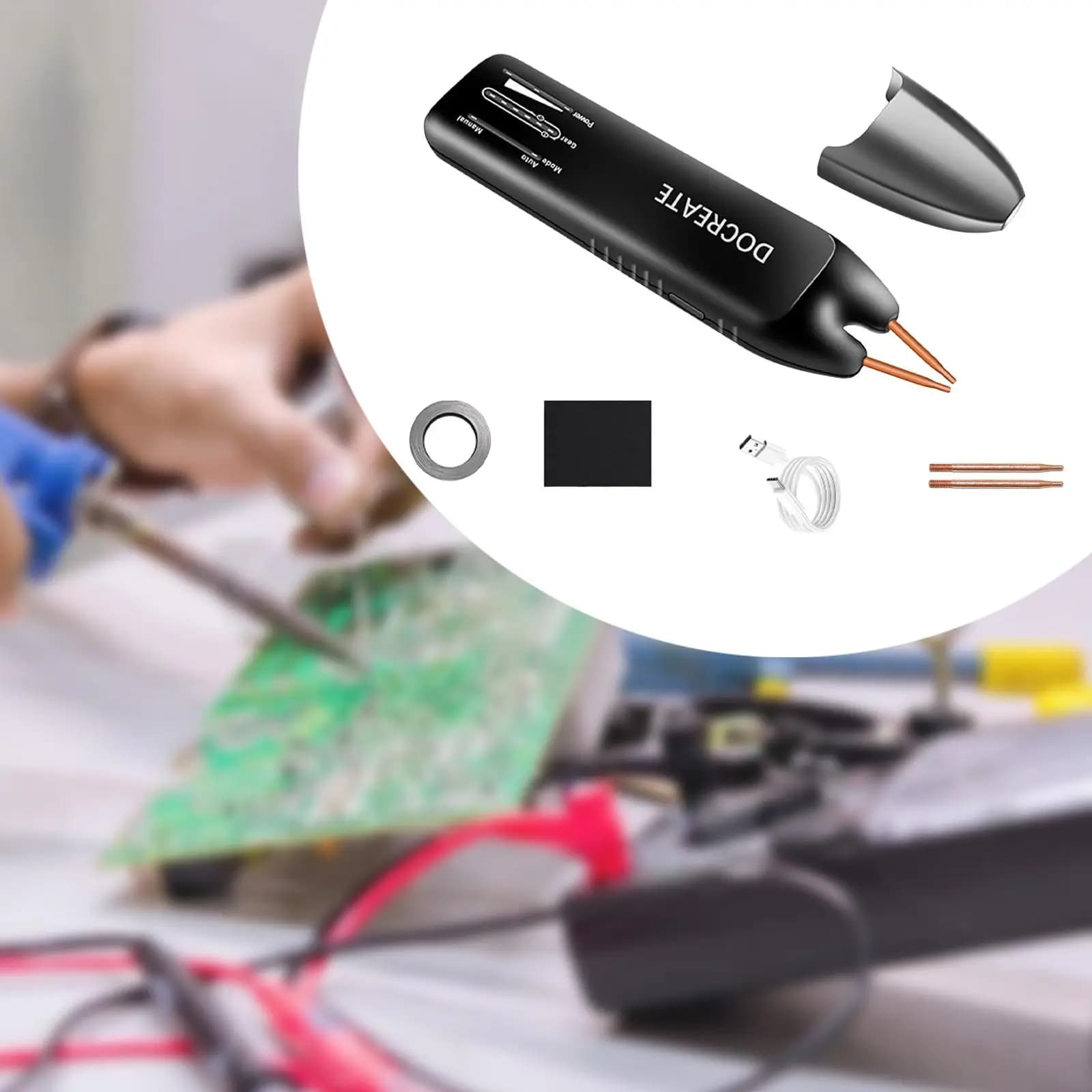 Handheld Spot Welder with Light Display Welding Sheets 0.1-0.25mm Powerful High Performance Portable Mini Spot Welding Machine