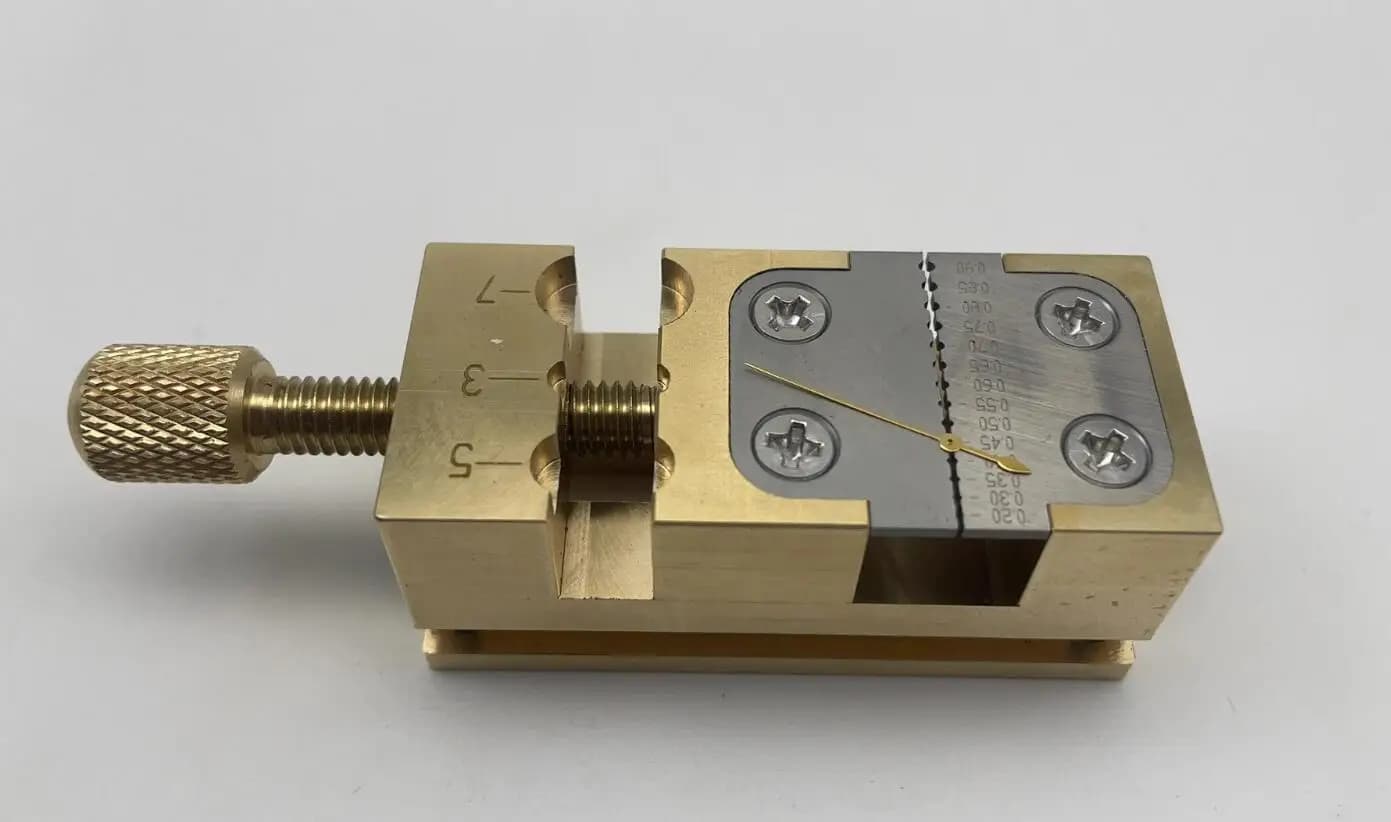 Copper Watch Repair Tool Kit Table Vice, Pointer Tube Clamp, and Wheel Vice Clamp