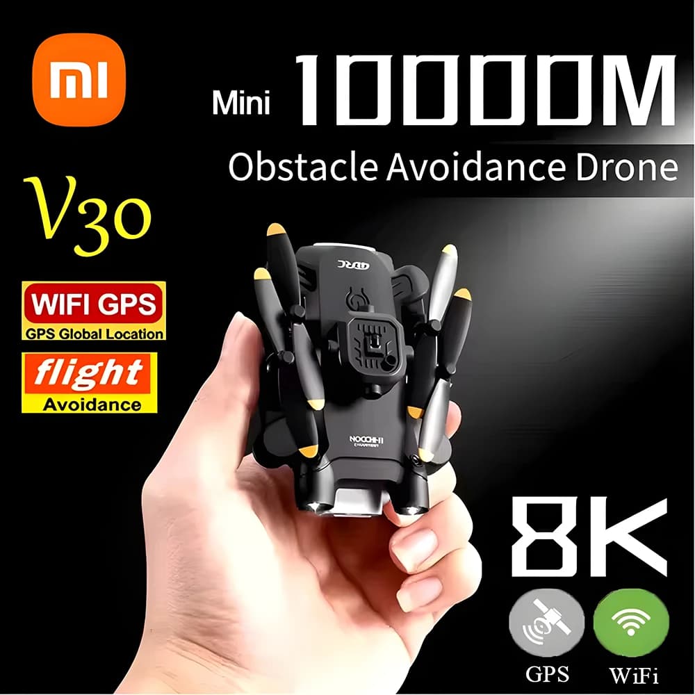 XIAOMI 4DRC V30 Mini Drone Dual Camera HD 8K 5G FPV RC Drone Profesional Five-sided Obstacle Avoidance Helicopter Drones Toy