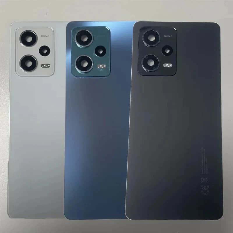 For Redmi Note 12 Pro 5G 22101316C 22101316I Battery Back Cover Glass Rear Housing Panel Case Replacement With Camera Lens