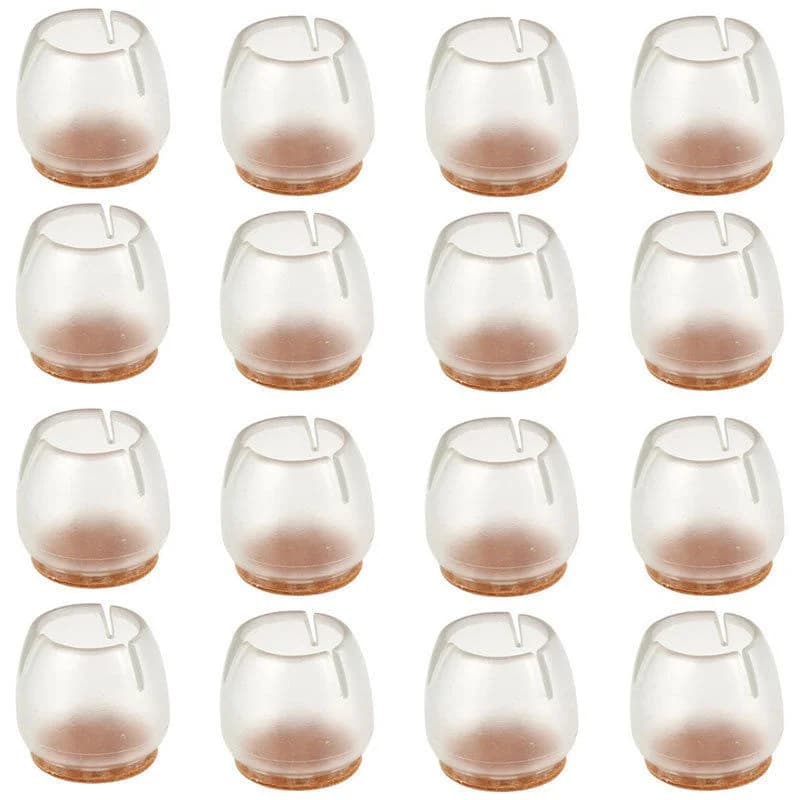 4Pcs/Lot Silicone Chair Leg Protectors Caps Feet Pads Furniture Table Foot Covers Round Bottom Non-Slip Floor Protectors
