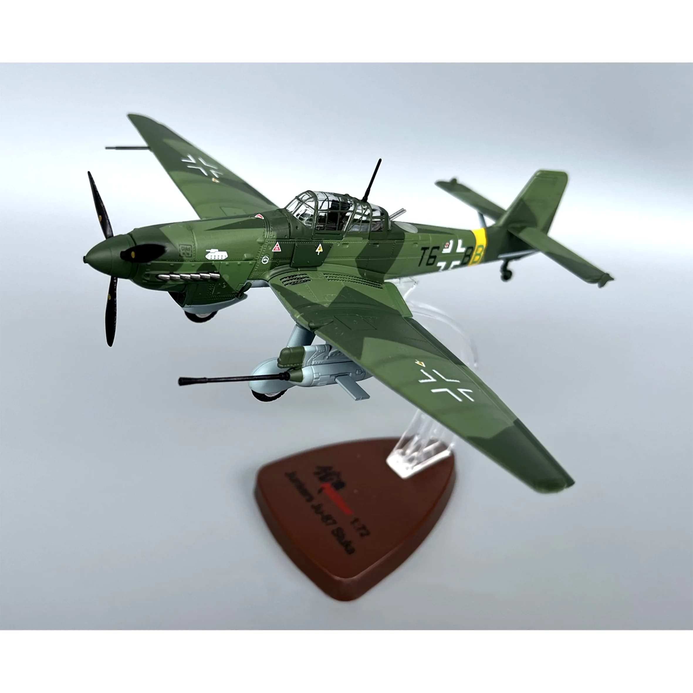 1/72 14647PC German JU87-G1 fighter model 10. (PZ)/SG 2 T6+BB Hans Rudel 1944 Alloy Collection Model