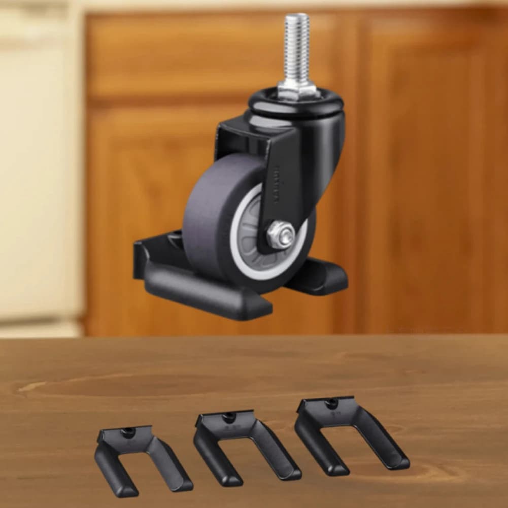 4Pcs Plastic Furniture Coasters Chair Wheel Stopper Chair Roller Feet Furniture Legs Caster Anti-slip Pads Floor Protectors S-L