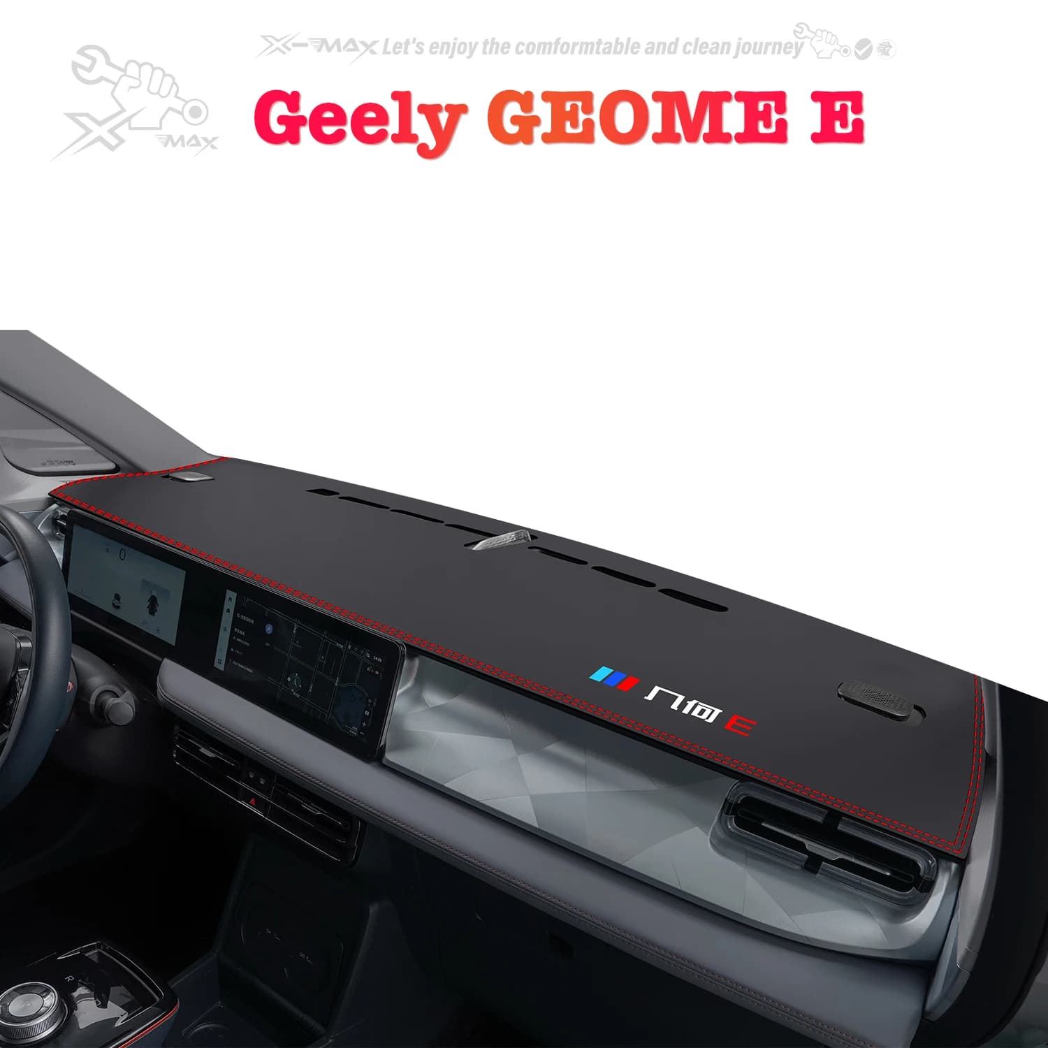 Left-hand Drive Car Dashboard Mat For Geely GEOME E 2023-2024 Light Blocking Pad Center Console Dash Mat Sunshield Protector