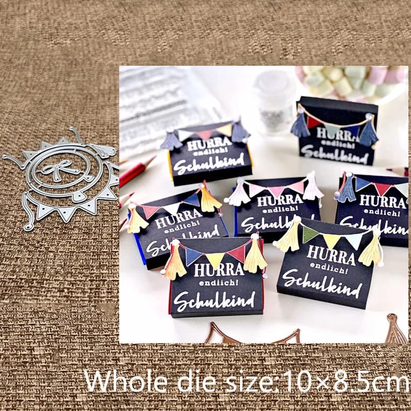 New Design Craft Metal stencil mold Cutting Dies Balloon Ribbon decoration scrapbook die cuts Album Paper Card Craft Embossing