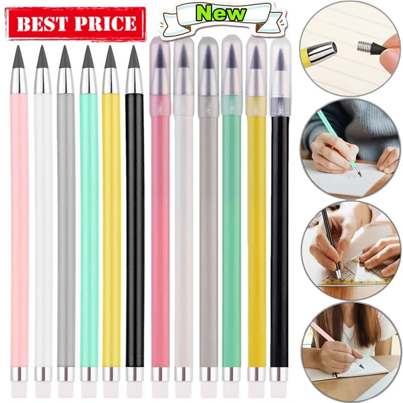 New Infinity Pencil Inkless Forever Pencil Reusable Everlasting Pencil for Writing Drawing Stationery Office Student School Gift