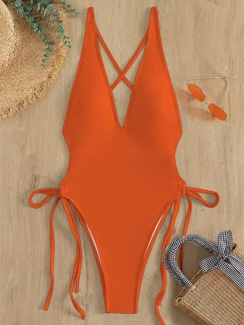 Swimsuit Woman 2024 Swimsuit Swimwear For Women Solid Push Up Women‘s Bathing Suit Beachwear Female Bodysuit